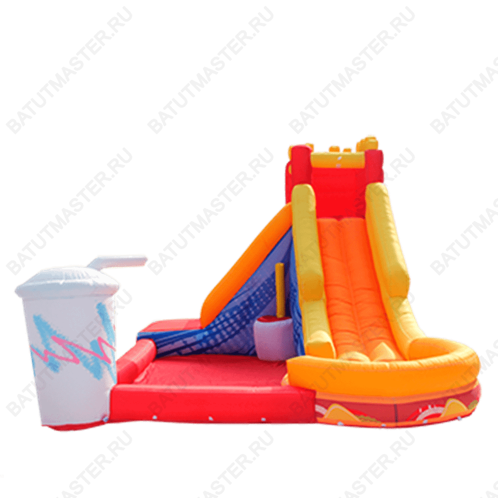 Батут детский на дачу "Вкусный перекус" 4*3*2,65 м