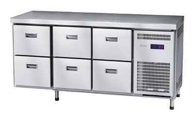 Стол холодильный Abat СХС-70-02 (6 ящиков, без борта)
