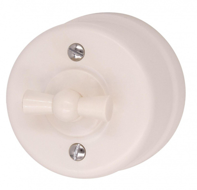 Выключатель перекрестный, пластик, цвет Песочное золото B1-203-24