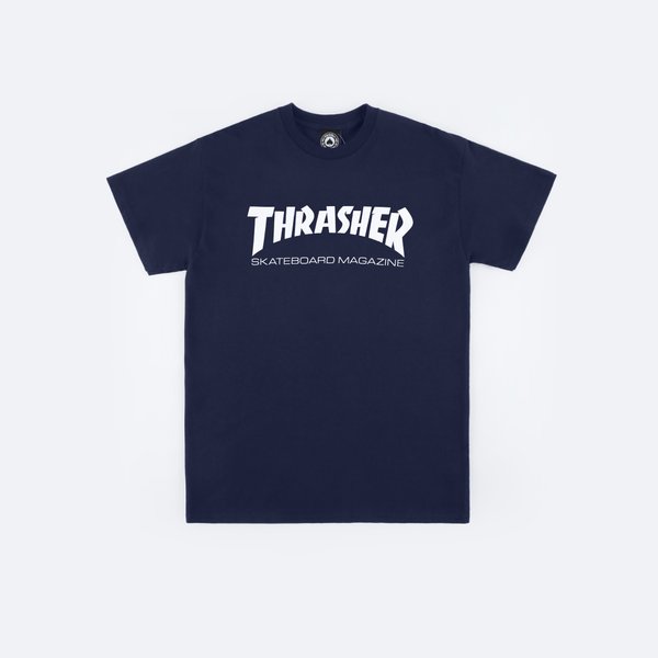 Футболка Thrasher Skate Mag (navy/white) артикул: - купить в магазине Дайс