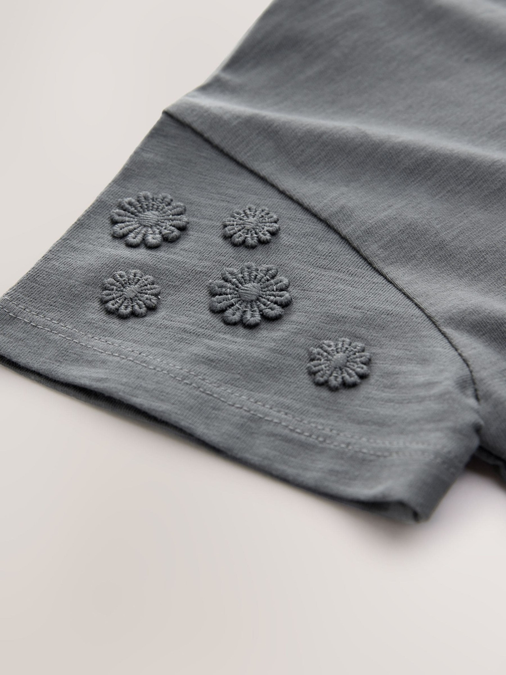 Футболка с вышивкой для девочки Next E51-318, Темно-серый