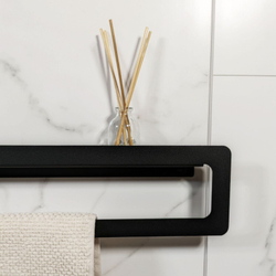 Держатель для полотенец MetaDec Qadrate 40см черный