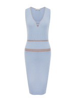 Платье трикотажное V–Neck Blue из вискозы