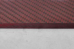 Карбон twill 12K, плашка 140x80x8мм, красный
