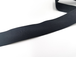 Отделочная резинка (Германия), 25 мм, черная с надписью "Shape cotton" (Арт: OTR26B-170), м