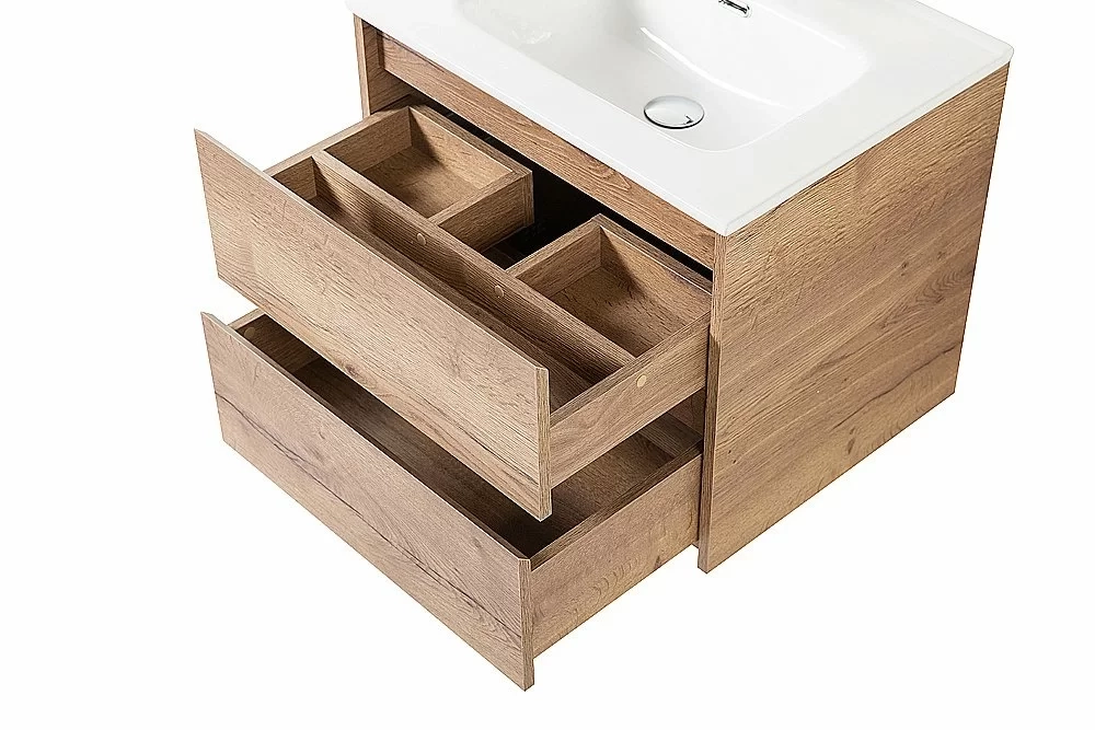Тумба с раковиной BelBagno KRAFT 70 2C-SO/BB700ETL Rovere Tabacco