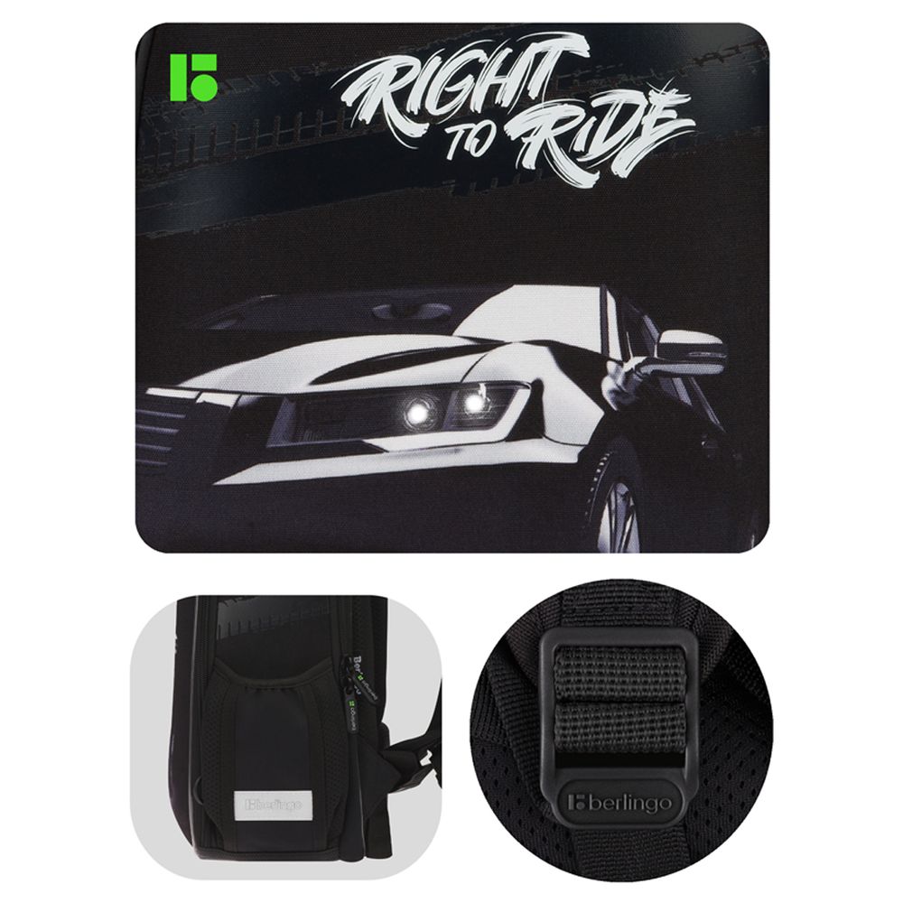 Ранец Berlingo Expert Mini Right to ride 36х27х14см, 2 отд., анатомическая спинка, с мешком д/обуви
