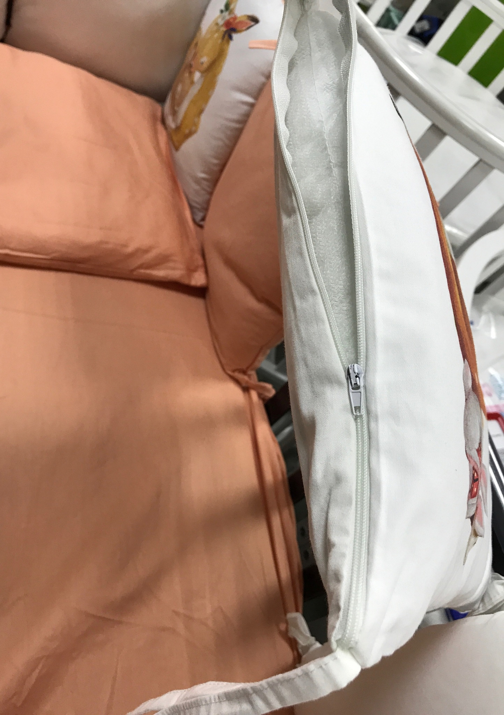 Комплект постельного белья 17-ти предметный "Детская история" (подушечки), ОЛЕНЯТА, сатин