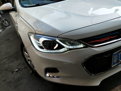 Оригинальная фара с LED ДХО для Chevrolet Cobalt 2016-2018, высокий уровень комплектации