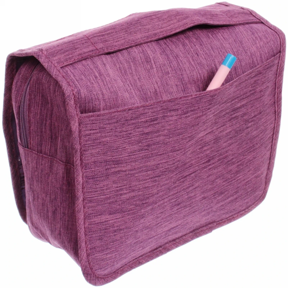 Косметичка - органайзер «Classic», цвет фиолетовый, в склад. виде 20*24*9, в расклад. виде 42*24*9см (несессер)