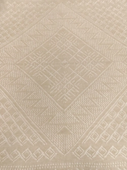 Оренбургский пуховый платок-паутинка А120-31 светло-бежевый