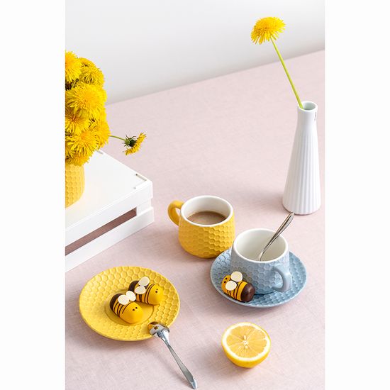 Чайная пара marshmallow, 300 мл, серо-голубая