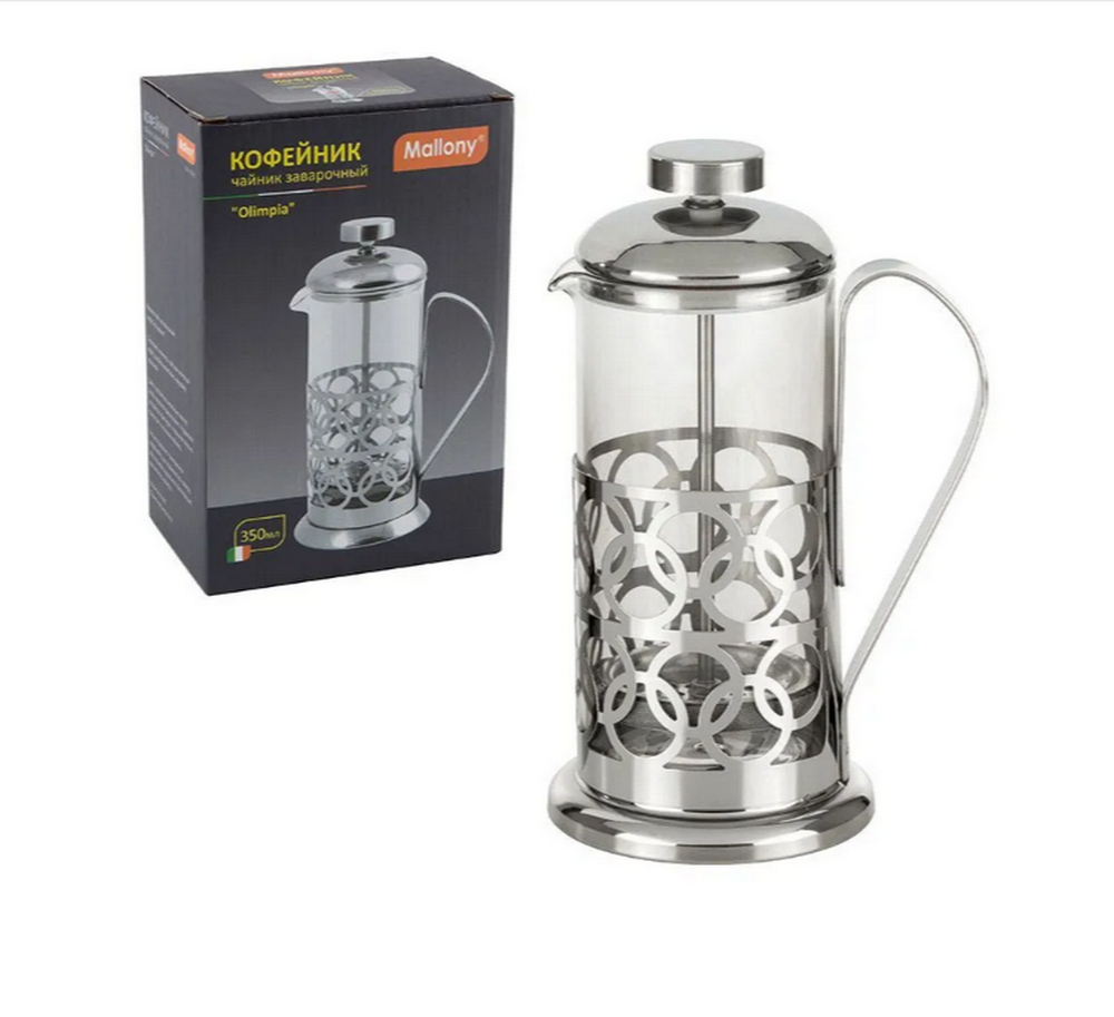 Чайник заварочный Mallony OLIMPIA (350 мл.) стеклянный