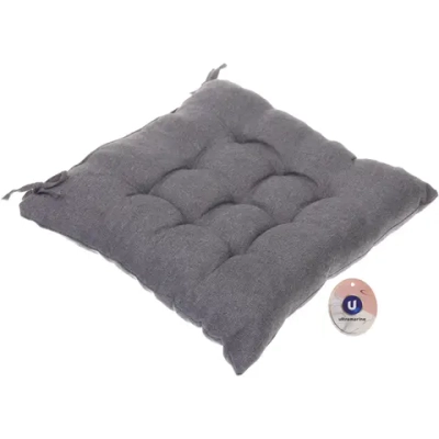 Сидушка на стул «PRIMO» 40*40 см, цвет серый