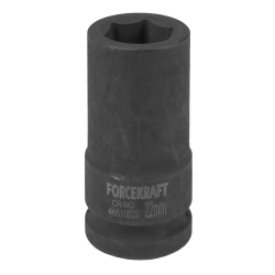 Головка ударная глубокая 3/4'', 22мм (6гр.) FORCEKRAFT FK-46510022