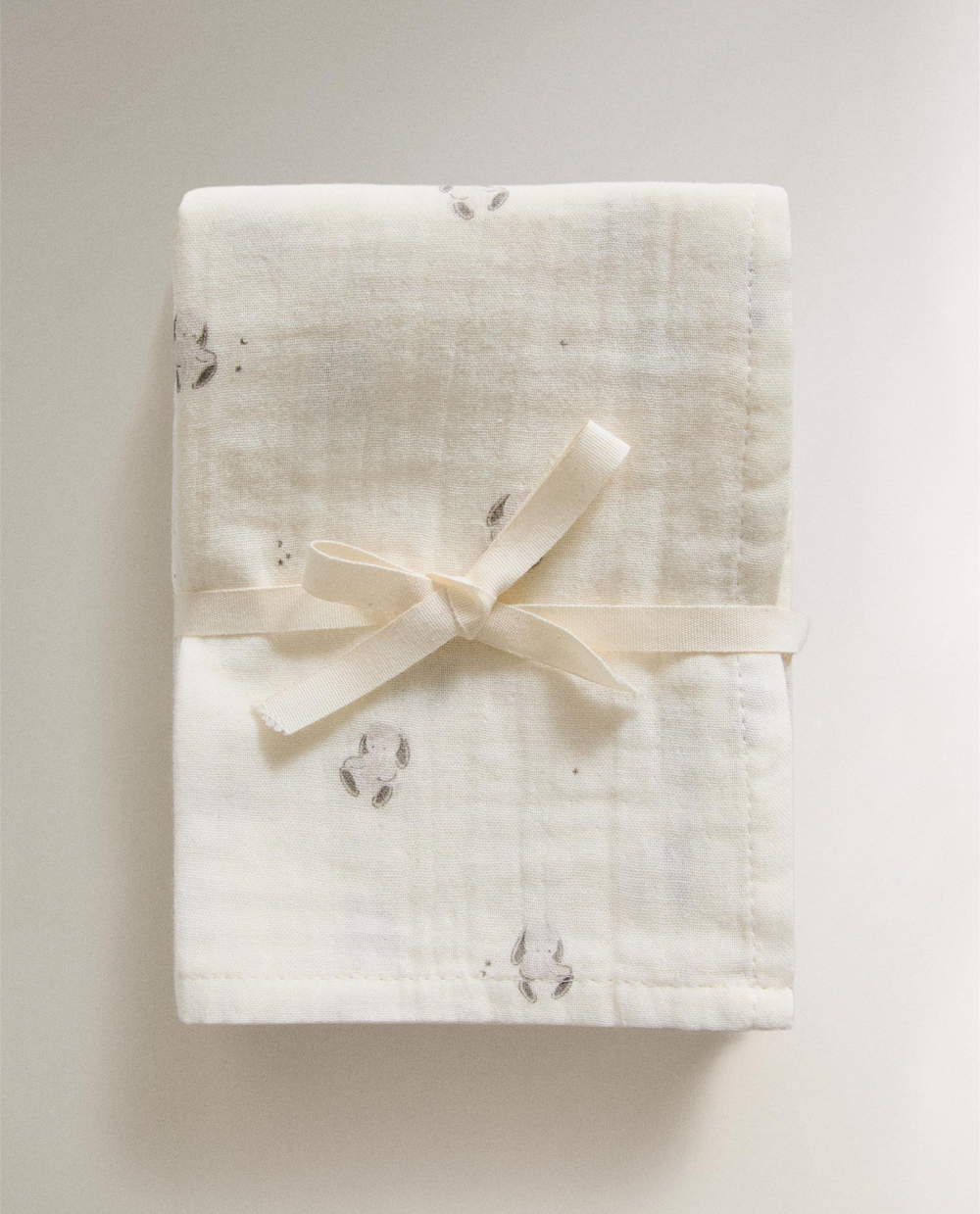 Zara Home Муслиновые салфетки из хлопка, кремовый, 55x55 см (3 шт.)