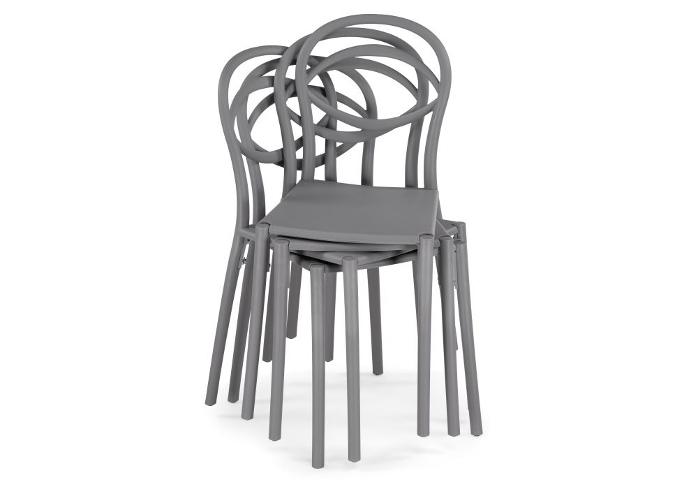 Пластиковый стул Simple gray