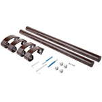 Ручка скоба офисная Апекс HC-1001-32/250/400-BR коричневая