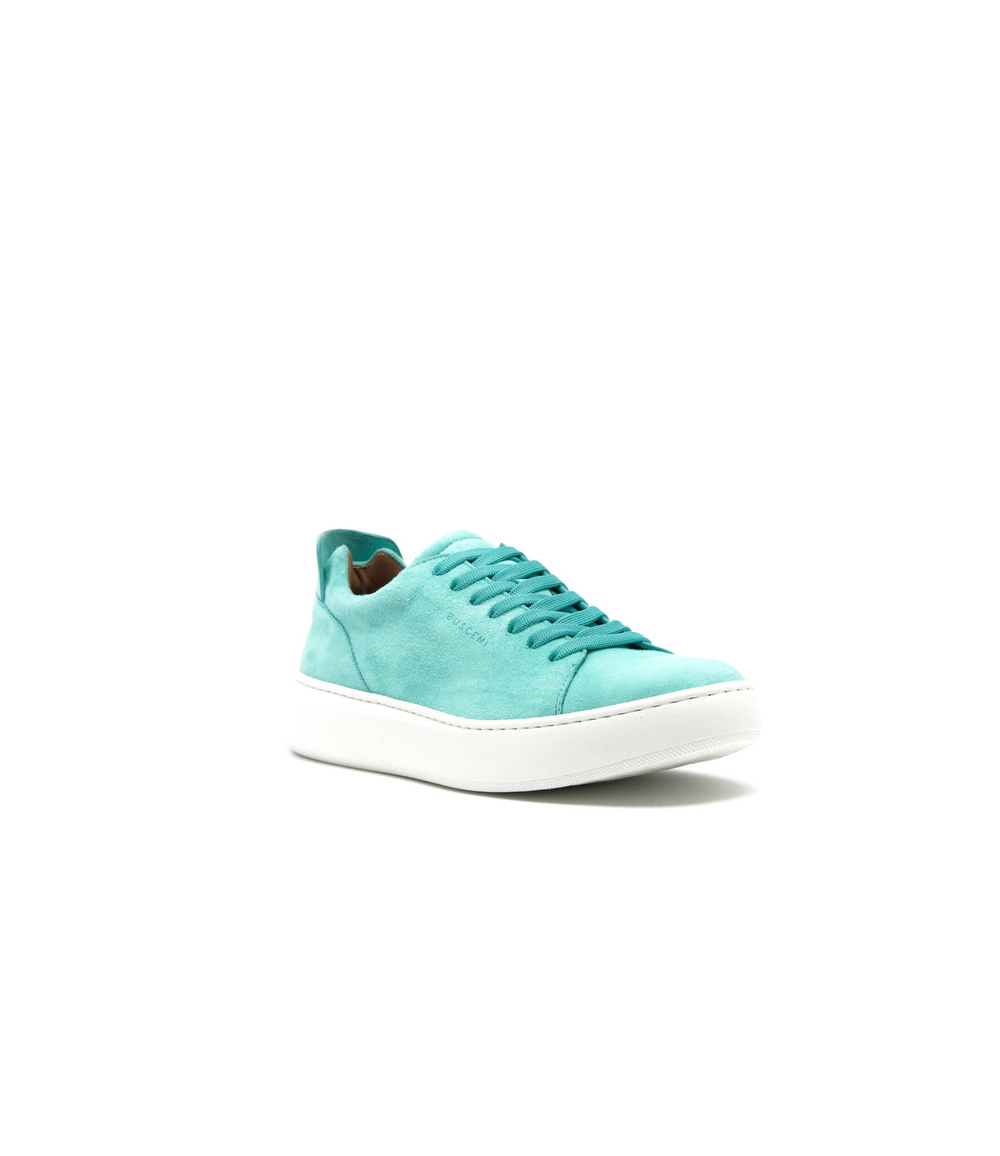 Кожаные кроссовки camoscio Buscemi - бирюзовый(BCS22726)