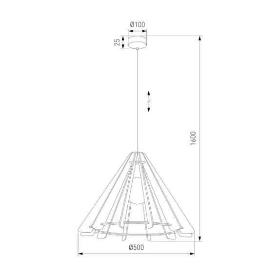 Подвесной светильник TK Lighting 6586 Eris
