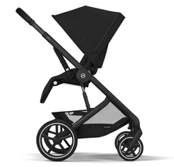 Коляска Cybex Balios S Lux BLK complete Aton B2 Steel Grey 3 в 1 Moon Black с дождевиками