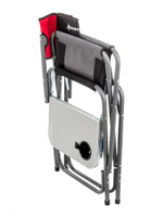 Кресло раскладное Nisus, 200 кг, поворотная спинка, серый/красный/черный (T-N-DC-07-PS-GRD)