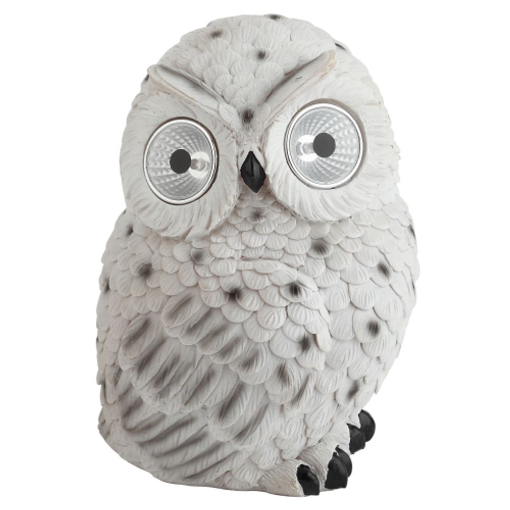 Светильник уличный ЭРА ERAFYS01-09 Полярная сова на солнечной батарее полистоун 19 см | Садовые декоративные светильники