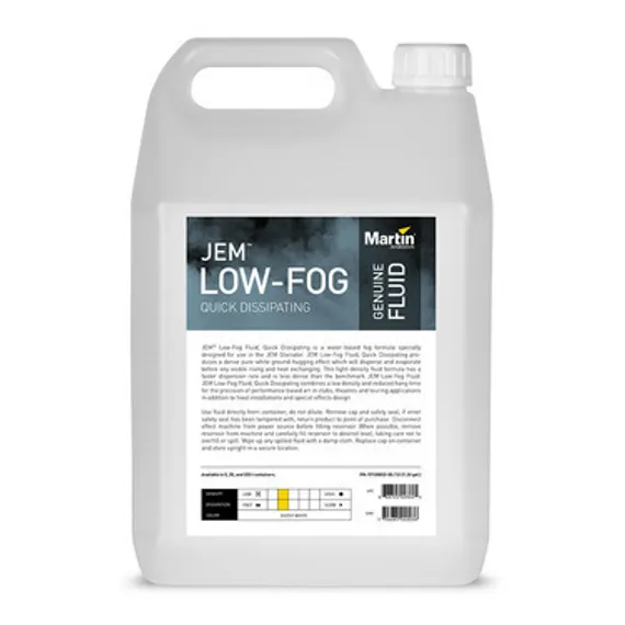 MARTIN JEM Low-Fog, Quick Dissipating,жидкость для дым машин