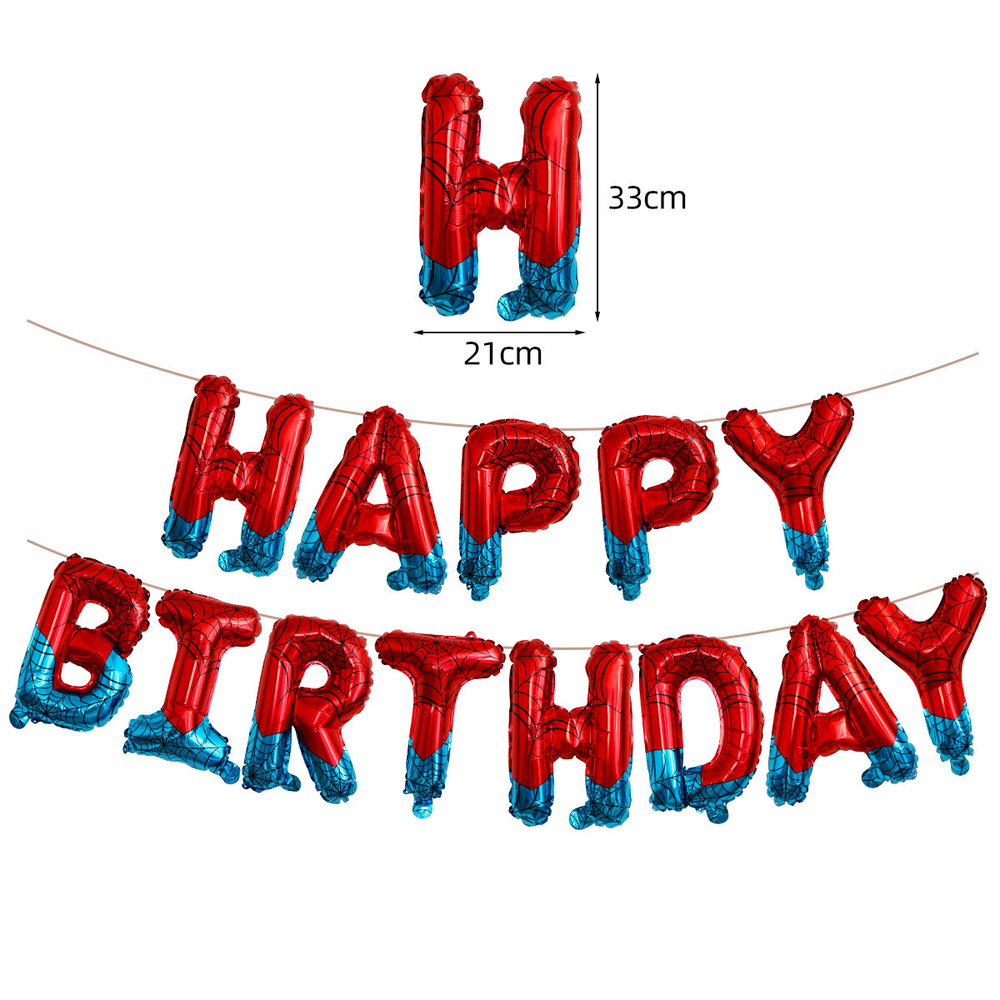 Мини-надпись «Happy Birthday. Человек-паук», 41 см