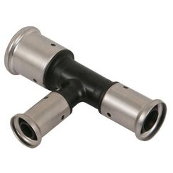 Тройник HENCO переходный уменьшенный с двух сторон, ПВДФ пресс, 50x40x40