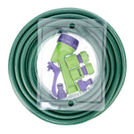 Набор поливочный, шланг 1/2", 25 м, 7 режимов пистолет, соединитель, адаптер Palisad