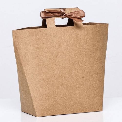 Коробка-пакет, крафт, 15 х 15 х 8 см 9898512