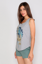 Пижама женская "OKAY" майка+шорты