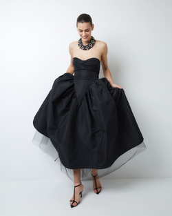 Юбка из тафты черный