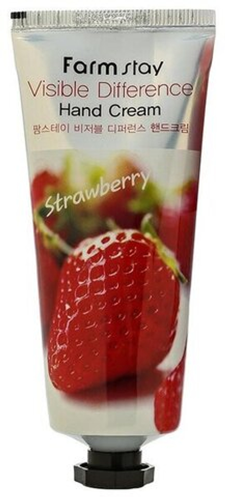 Увлажняющий крем для рук с клубникой "VISIBLE DIFFERENSE HAND CREAM STRAWBERRY" 100 мл.