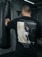 Футболка оверсайз хлопковая черная Legenda Витрувианский человек