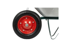 Тачка садовая WB 4107-2 в т/у (оцинк., 150кг, 65л., пневмат.2-уxколес., тип2 330мм). 092678-SK