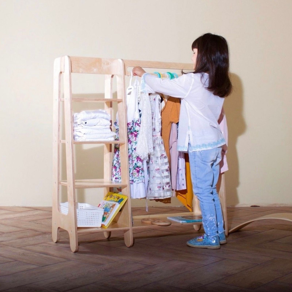 Шкаф-стеллаж детский по Монтессори