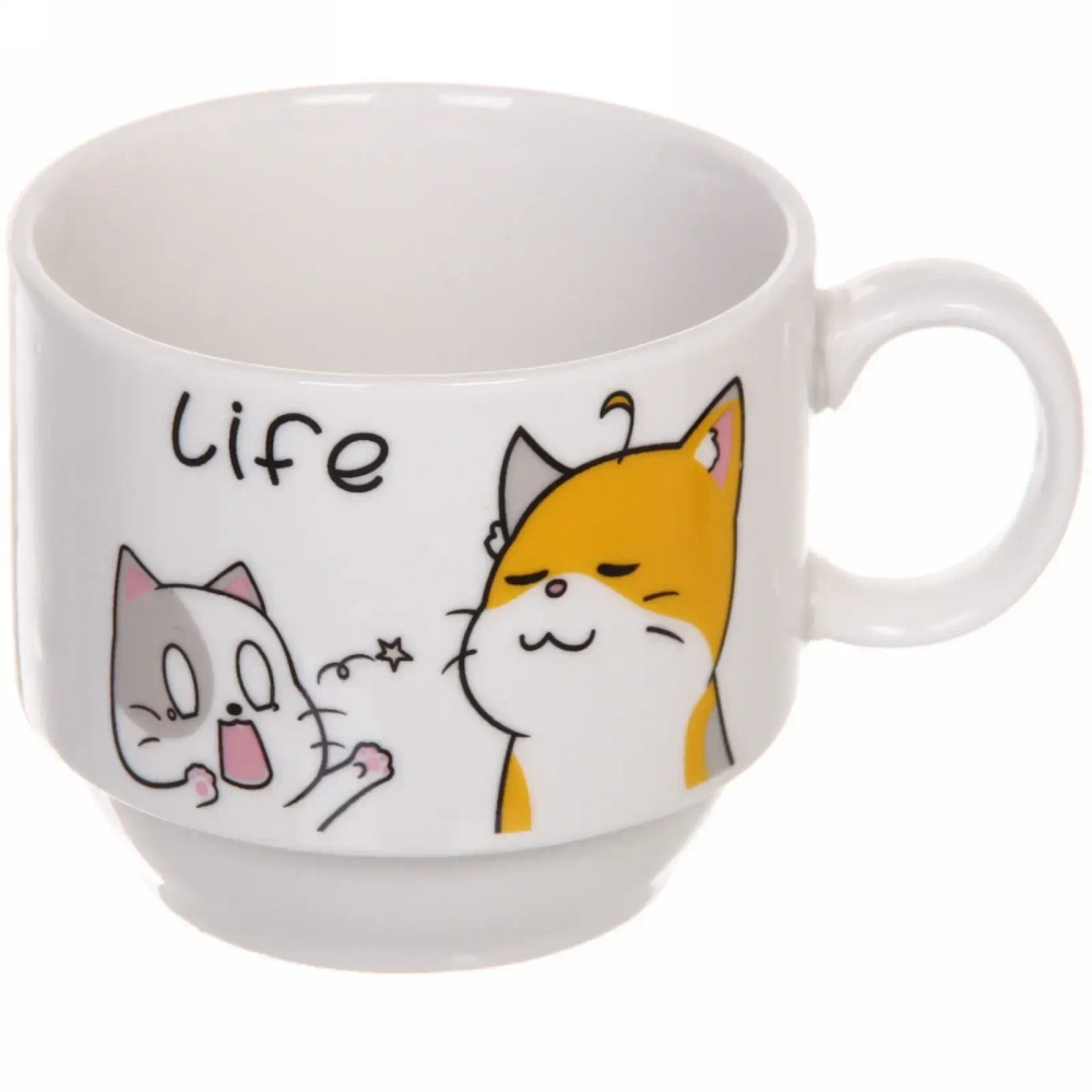 Набор кружек на стойке 200мл «Милые животные»