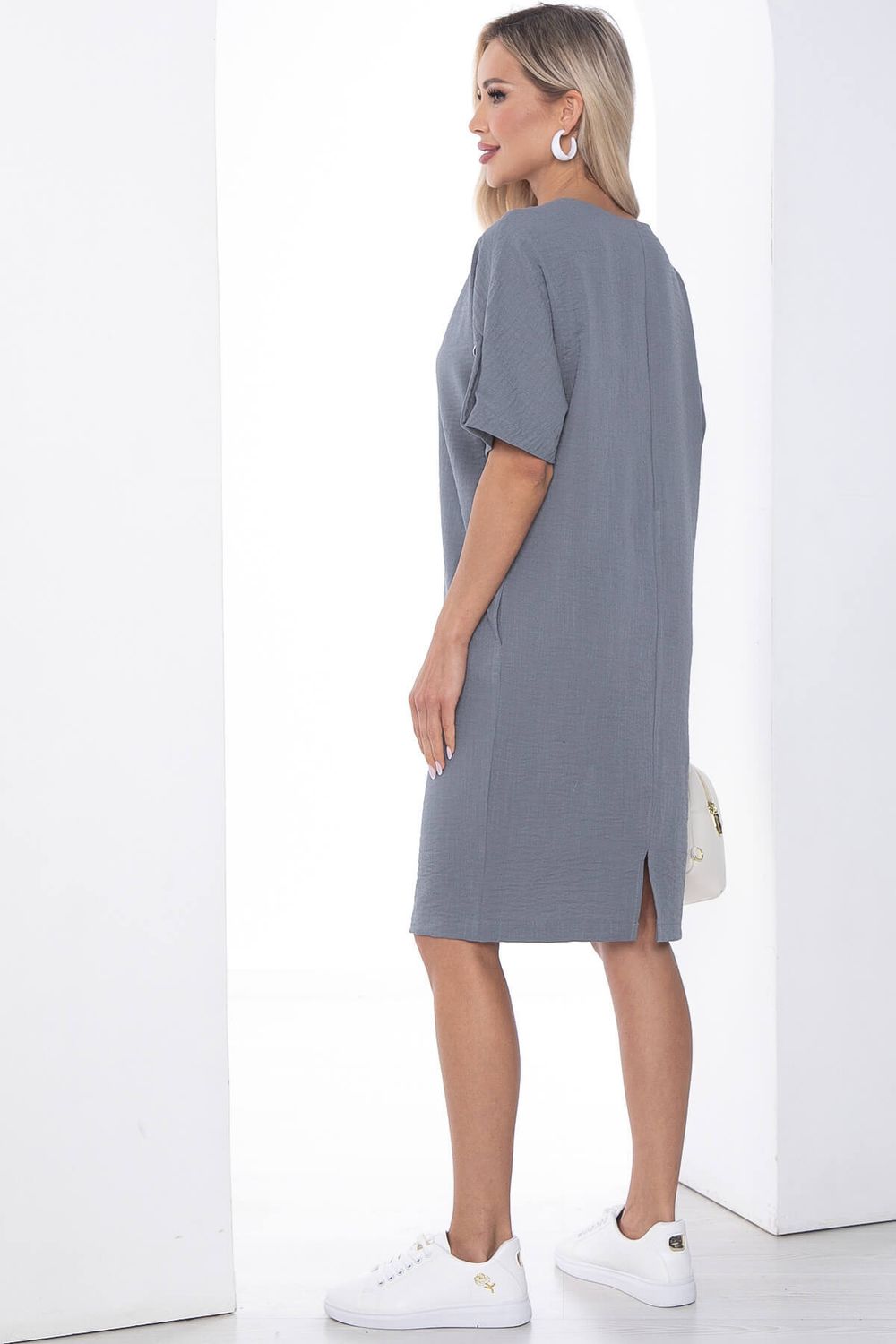 Платье Кайла люкс серое П10101 LT Collection