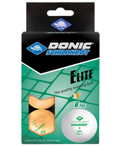 Мяч для настольного тенниса 1* Elite, оранжевый 6 шт.