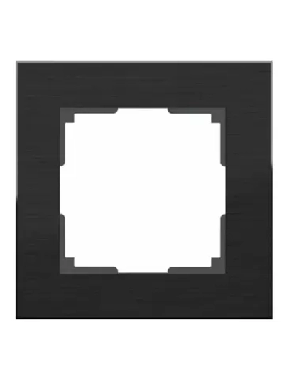 Рамка 1-я алюминий черный WL11-Frame-01 Black