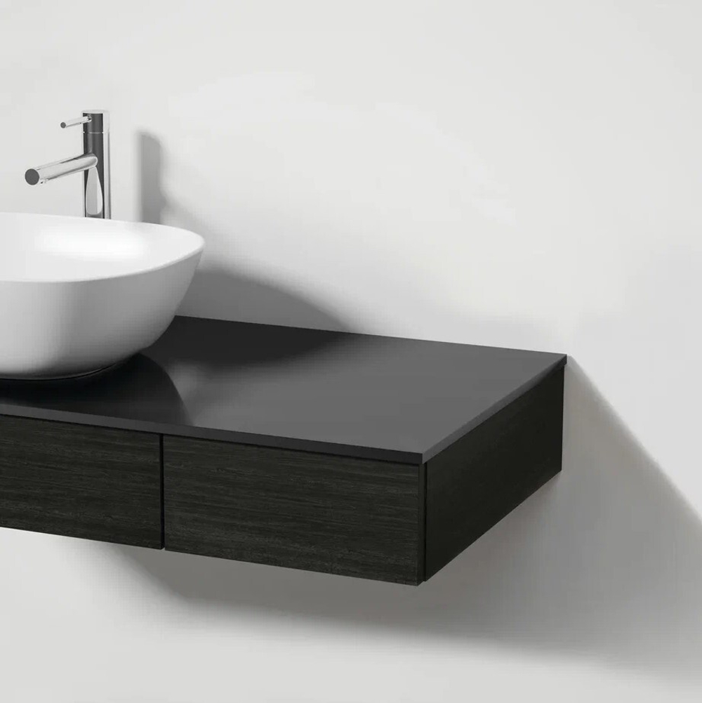 Тумба с раковиной VitrA Origin 120 см L 65679, черный дуб