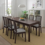 Раздвижной обеденный стол - IKEA EKEDALEN, 120/180х80 см, темно-коричневый, ЭКЕДАЛЕН ИКЕА