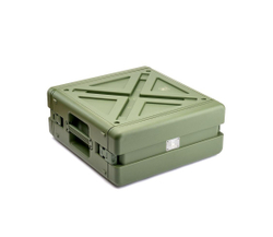 Ударопрочный пластиковый Рэковый кейс 4 юнита, темно-оливковый DGCASE@RACK4U | Внут. размеры 485*483*185мм