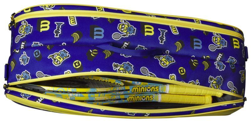 Сумка теннисная Wilson Minions V3.0 Team 6PK - blue/yellow