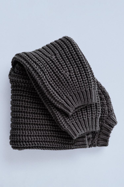 ZARA TIMELESZ - КАРДИГАН КРУПНОЙ ВЯЗКИ, СЕРЫЙ