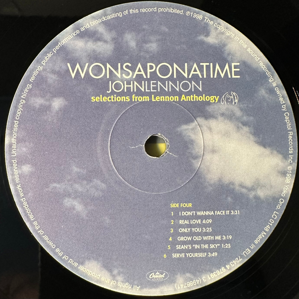 John Lennon ‎– Wonsaponatime 2LP (Англия 1998г.)