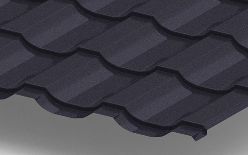 Металлочерепица Трамонтана с покрытием VikingMP®E, 0,50 мм, цвет RAL 7024