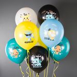 Шар (12''/30 см) Монстрики, Ассорти, пастель, 1 ст, 25 шт.